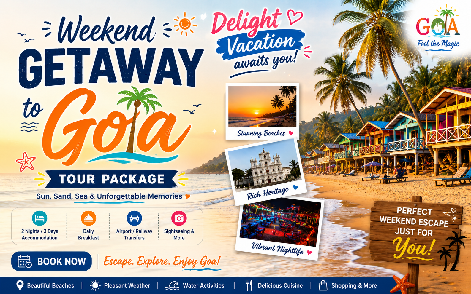 Weekend Getaway to Goa Tour Package
