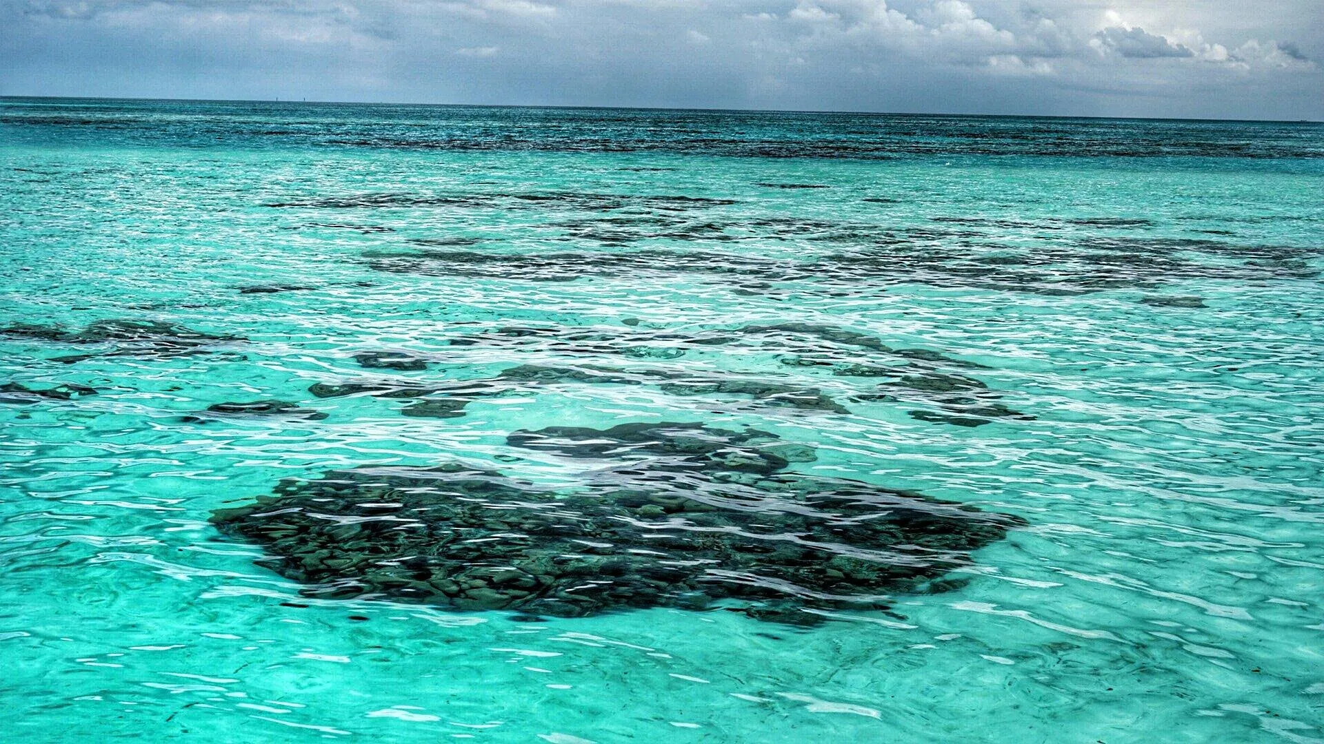 Crystal clear turquoise water and coral reefs in Lakshadweep – tropical island vacation destination