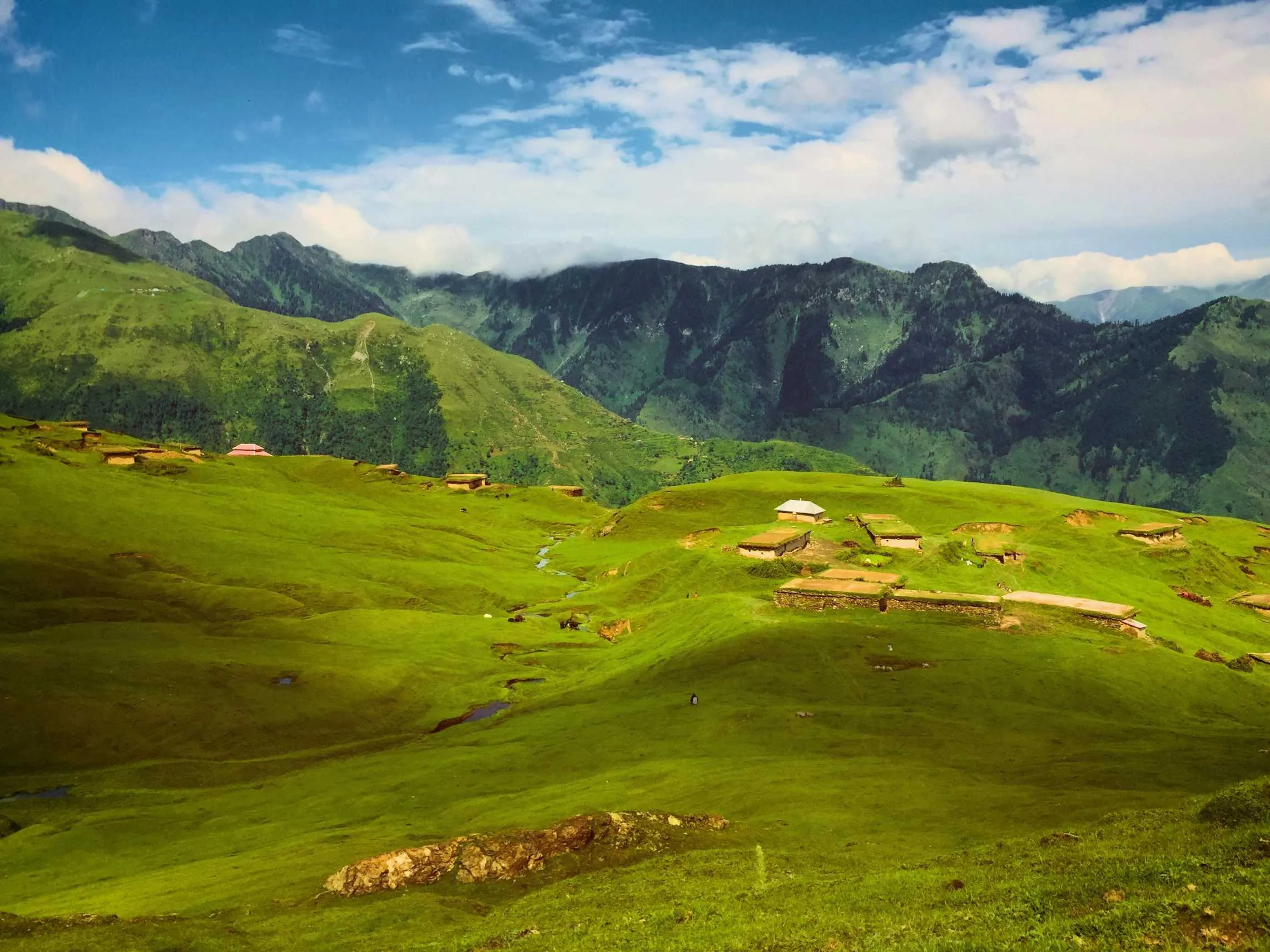 Scenic Kashmir landscape with mountains, valleys, and serene nature – popular travel destination